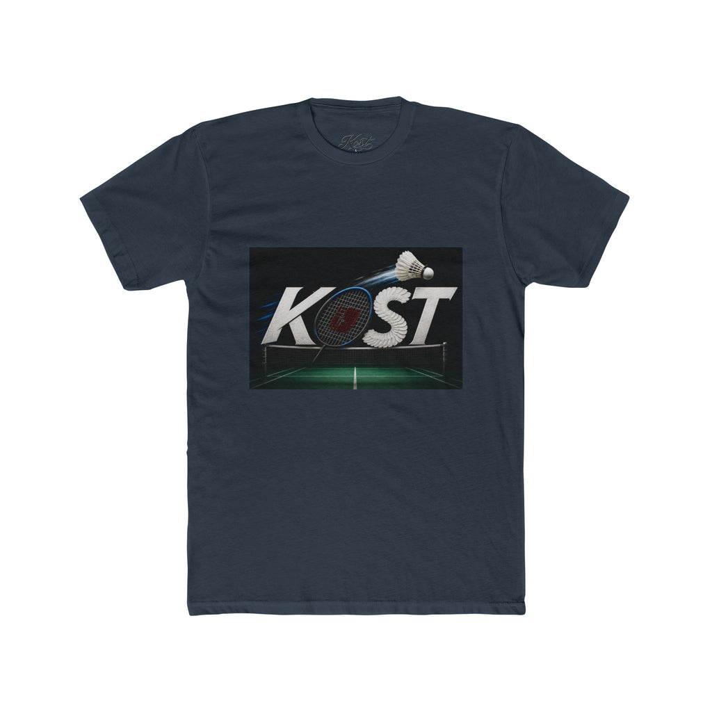Badminton KOST Graphic Tee — Shuttlecock Court Logo T-Shirt