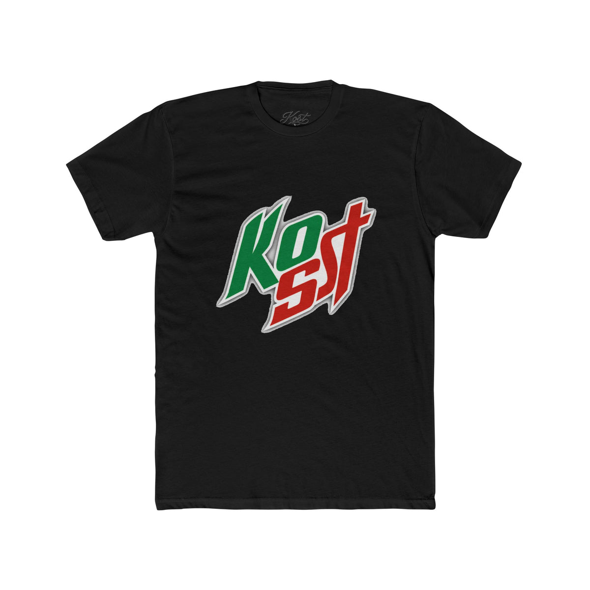 Kost Logo Tee — Retro Green & Red Graphic T-Shirt