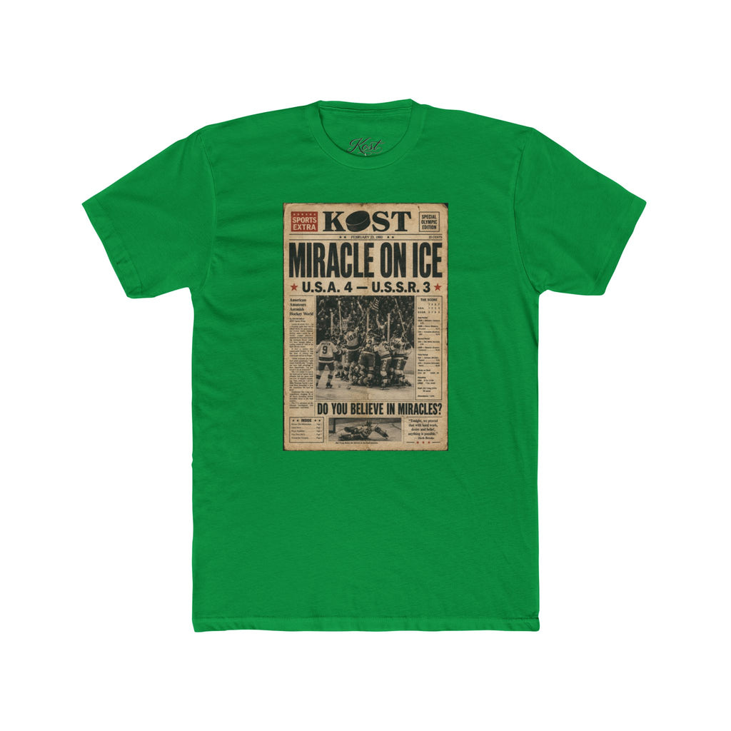 Miracle on Ice Vintage Newspaper T‑Shirt