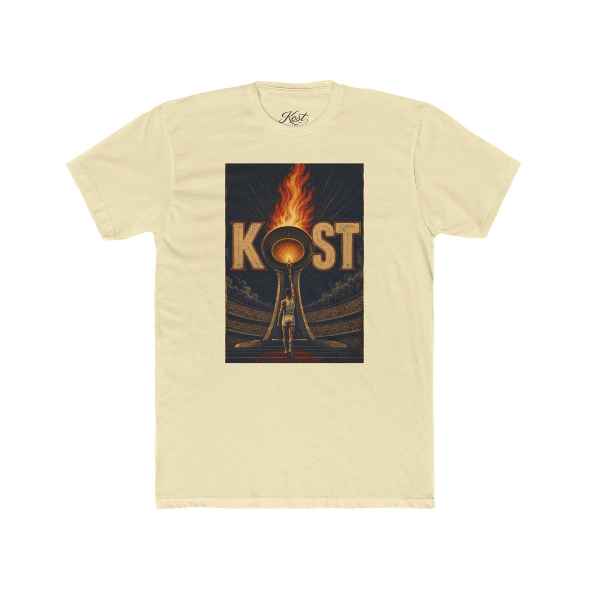 KOST Vintage Torch Tee — Retro Flame Graphic T-Shirt