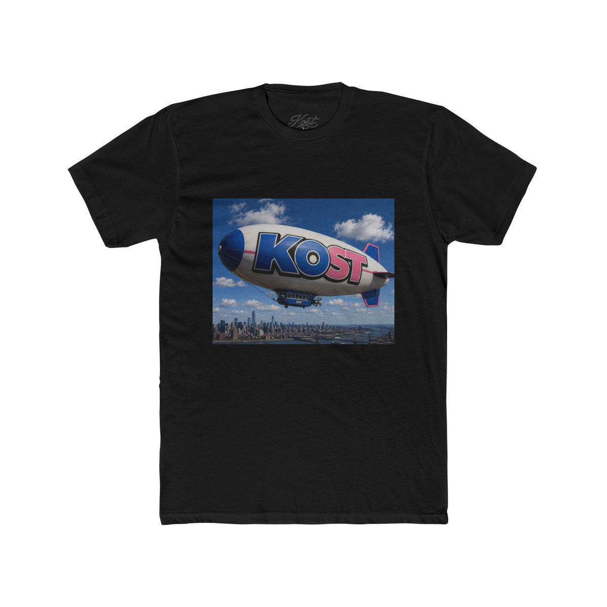 Blimp KOST Logo Tee — Retro Airship Graphic T-Shirt