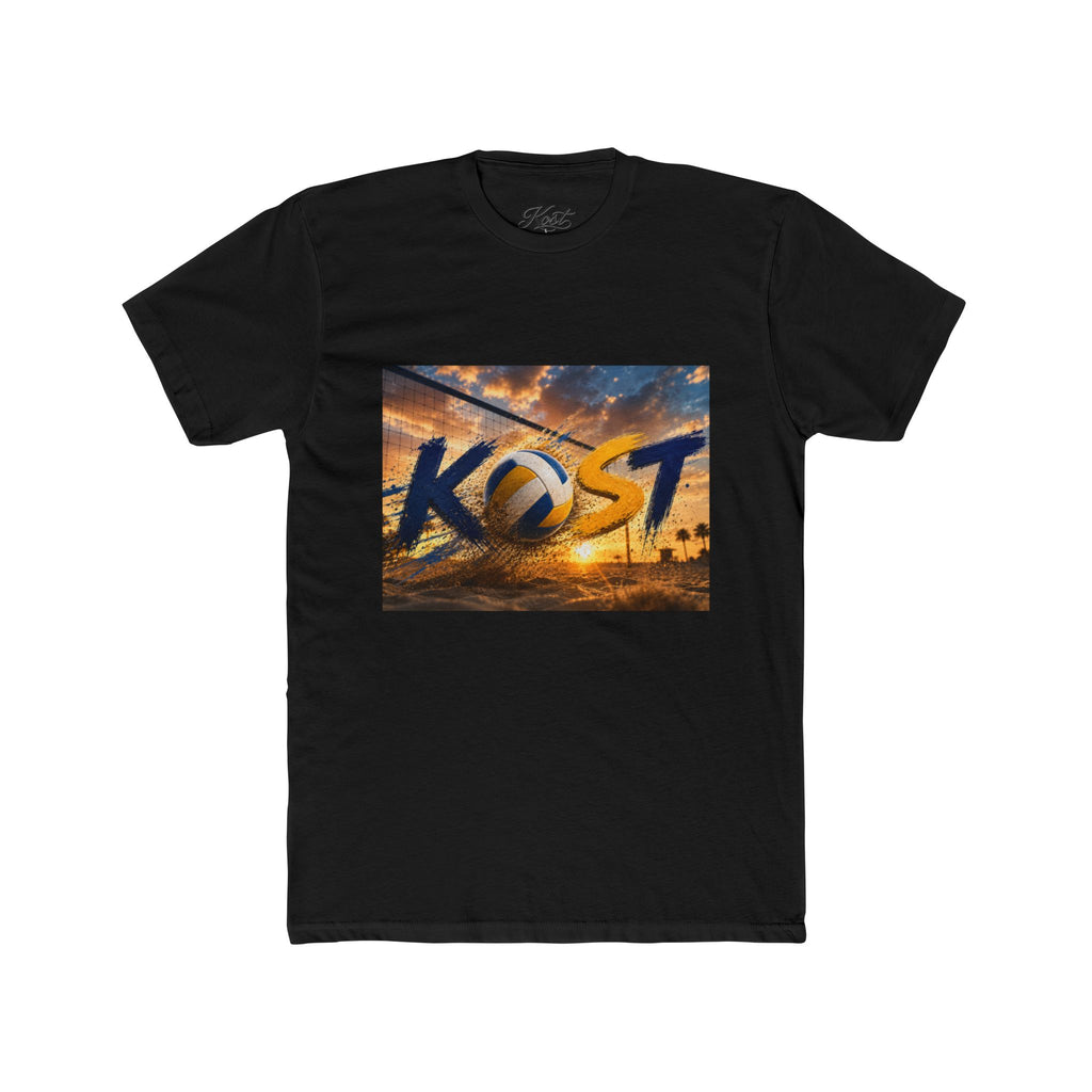 KOST Sunset Palm Tee — Vintage Radio Call Letters Beach T-Shirt