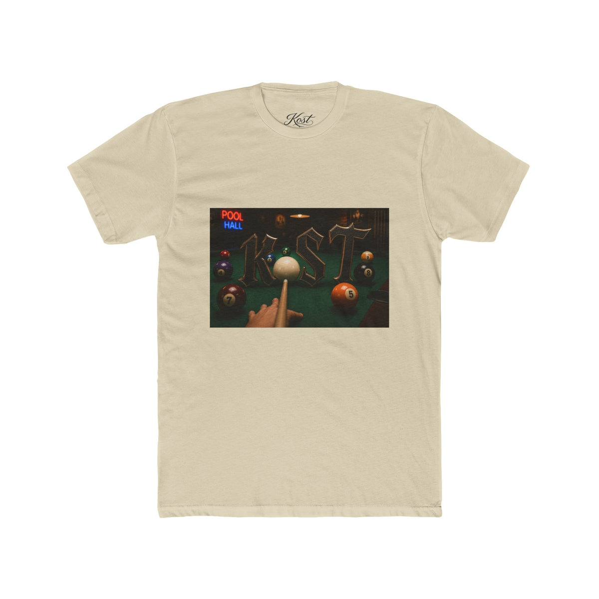Pool Hall Retro Billiards Tee — "Pool Hall" Graphic T-Shirt