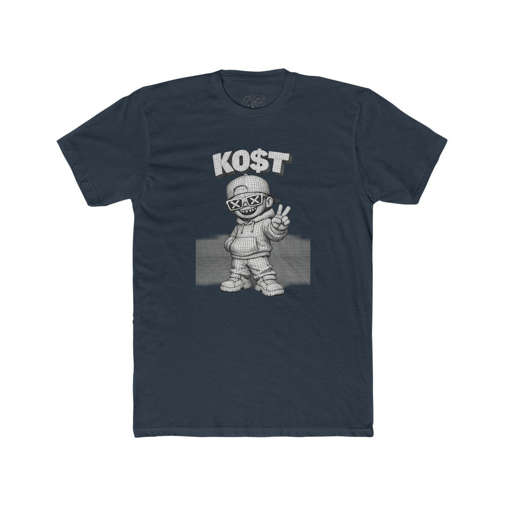 KOST Street Character Tee — Retro Hip-Hop Skull Graphic T-Shirt