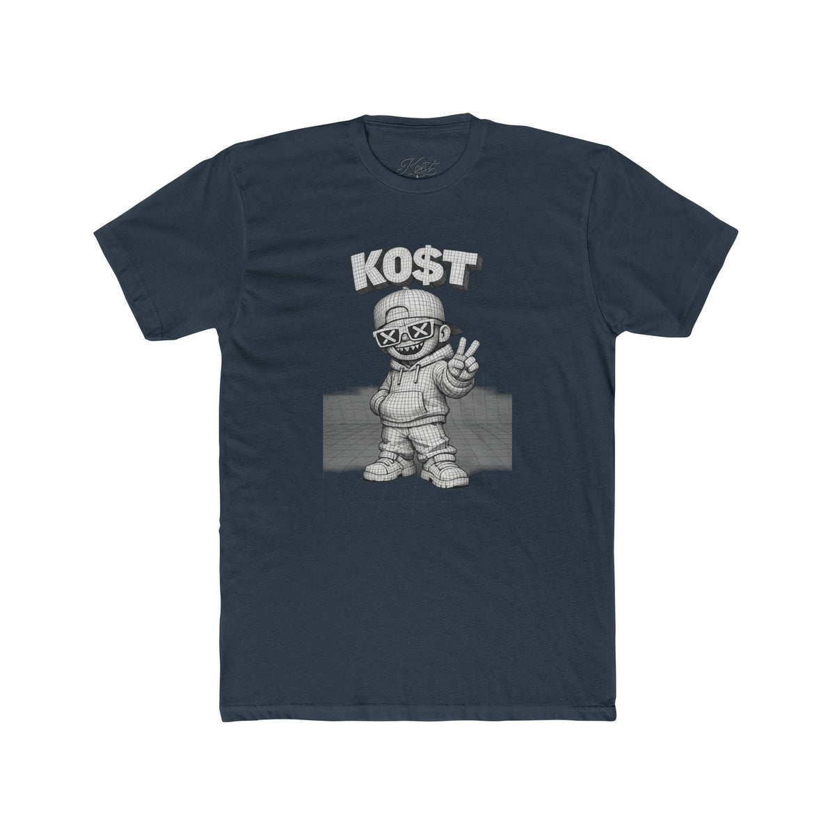 KOST Street Character Tee — Retro Hip-Hop Skull Graphic T-Shirt