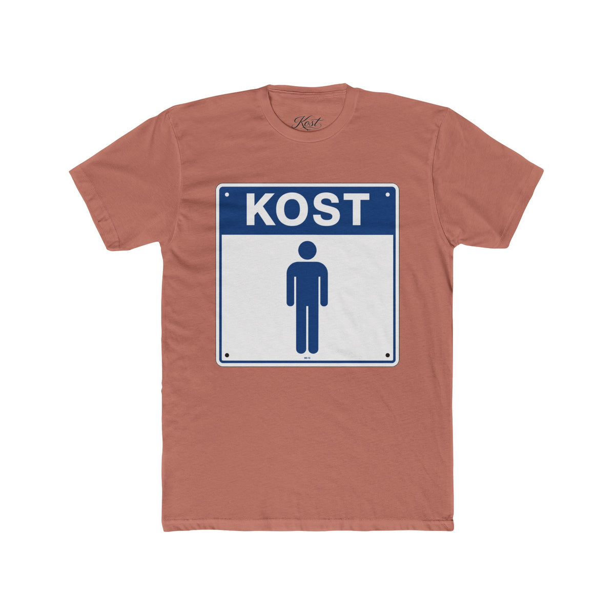 KOST Street Sign T‑Shirt — Retro Blue Icon Tee