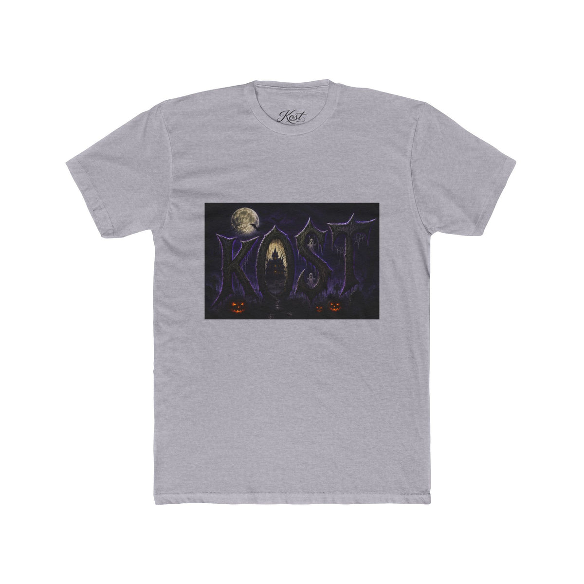 Halloween Forest Tee — Haunted Moonlight Pumpkin Horror Graphic T-Shirt