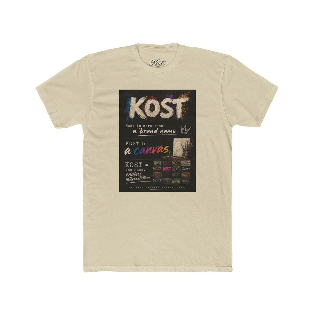 KOST Chalkboard Art T‑Shirt — Vintage Handwritten Graphic Tee