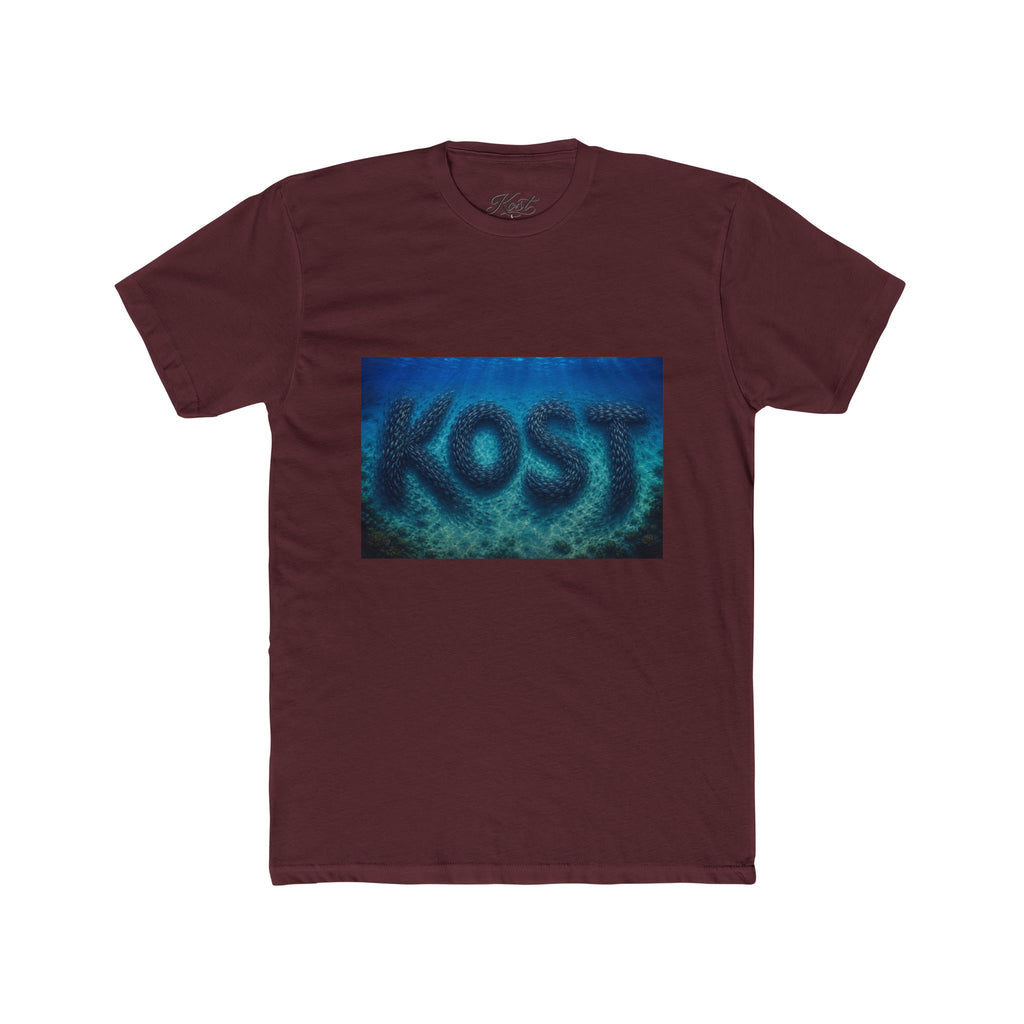 KOST Blue Abstract Graphic T-Shirt