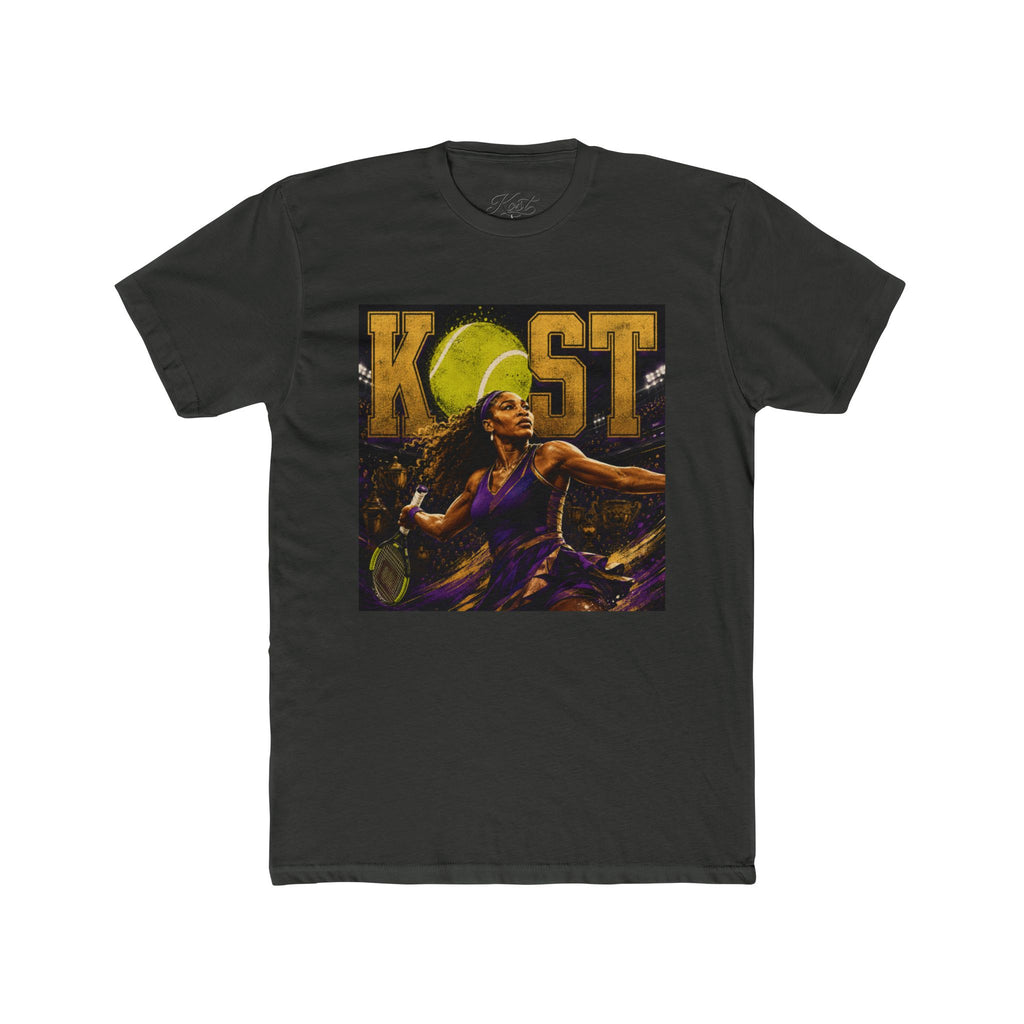 KOST Tennis Player Graphic Tee — Vintage Athlete Art Shirt