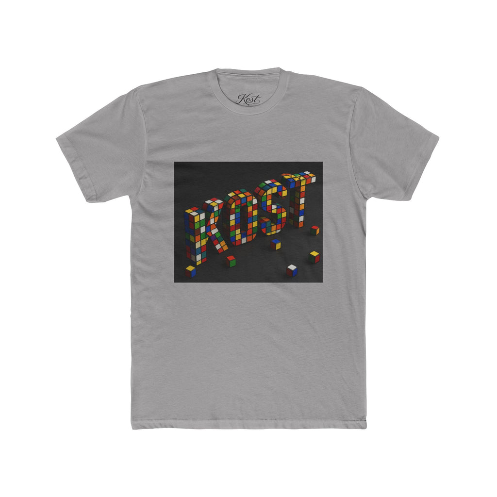 LOST Rubik Block Graphic Tee — Retro Puzzle Typography T‑Shirt