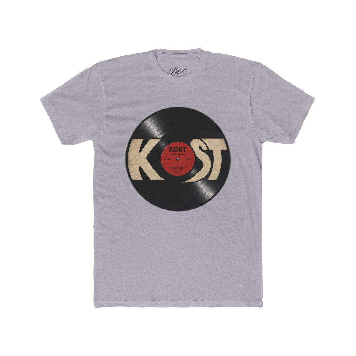 Vintage Record KOST Vinyl Tee — Retro Music Lover Shirt