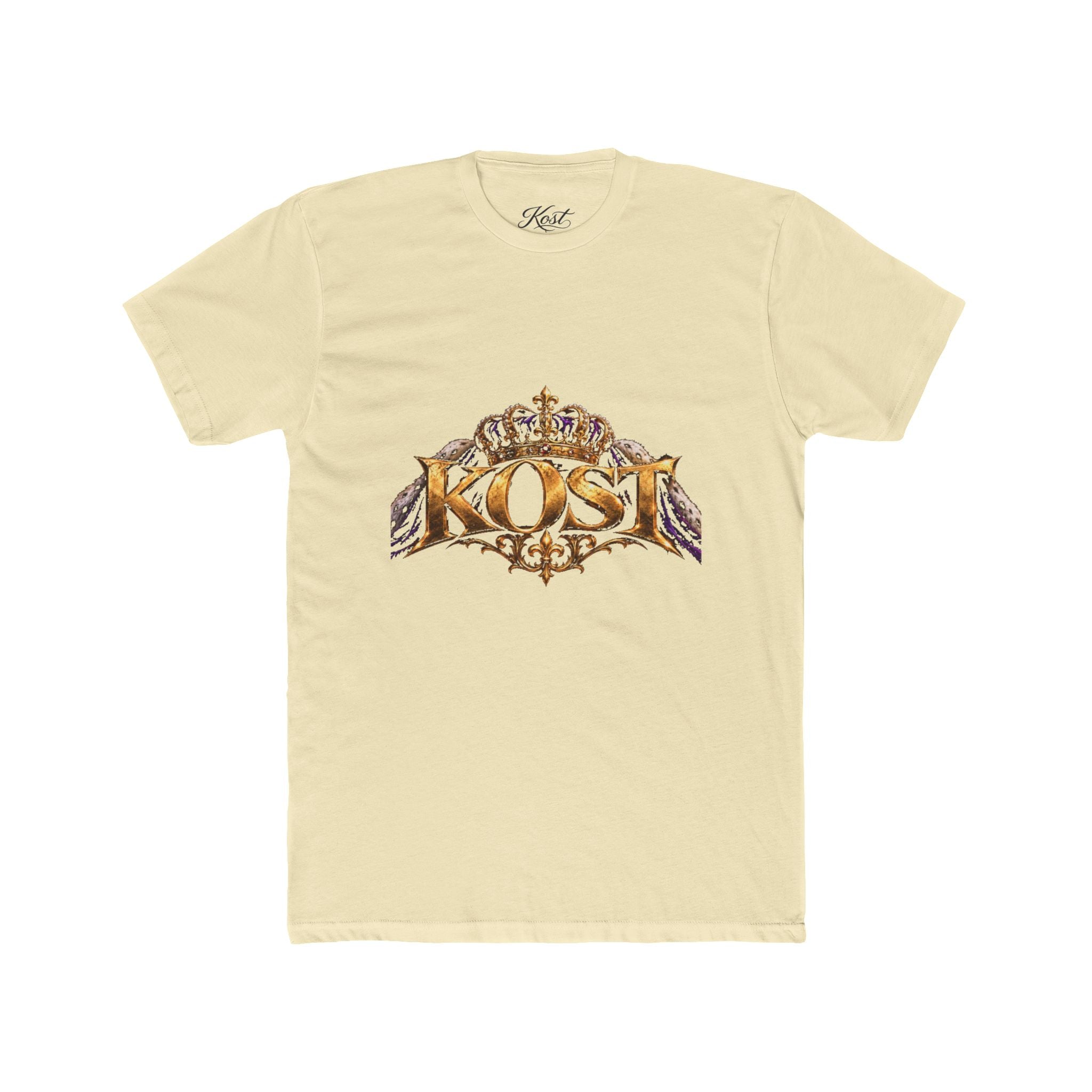 KOST Crown Logo T‑Shirt — Vintage Gold Crest Graphic Tee