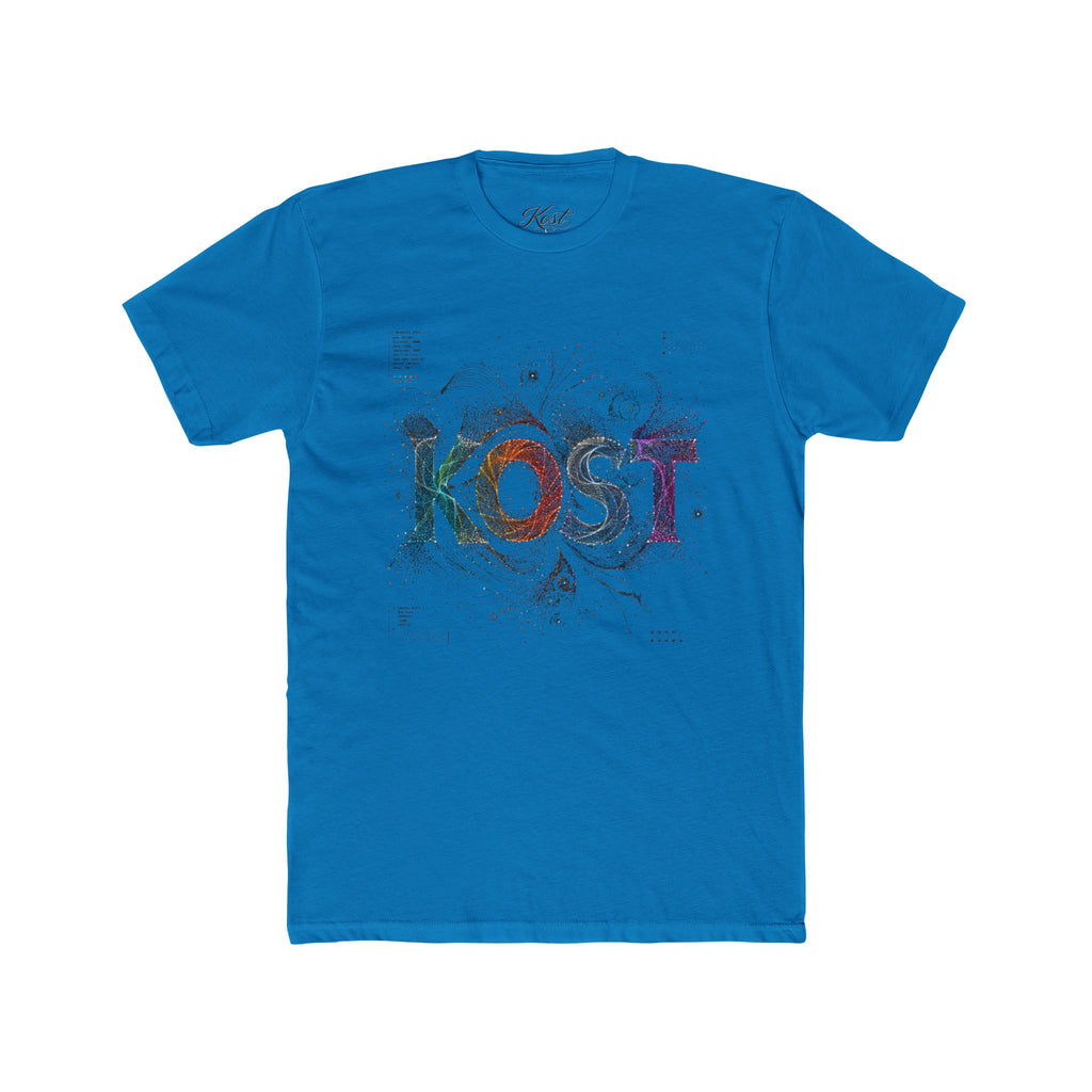 KOST Graphic Tee — Colorful Abstract Lettering Cotton T‑Shirt