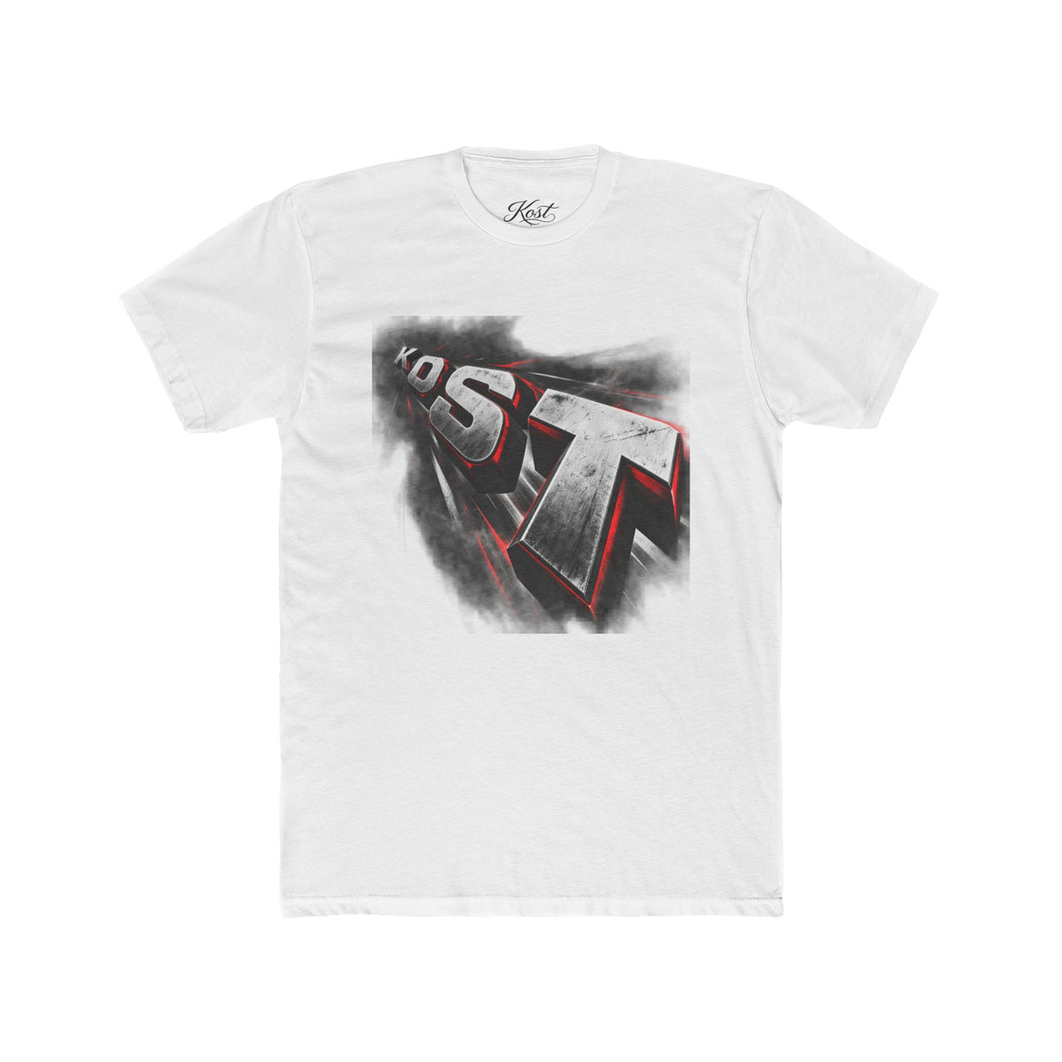Retro 3D Text Graphic Tee — 'EST' Streetwear Shirt