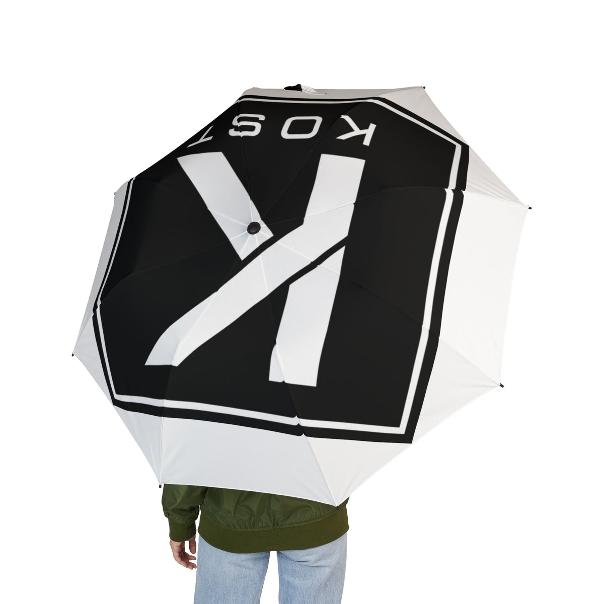 KISS Rock Band Black & White Foldable Umbrella