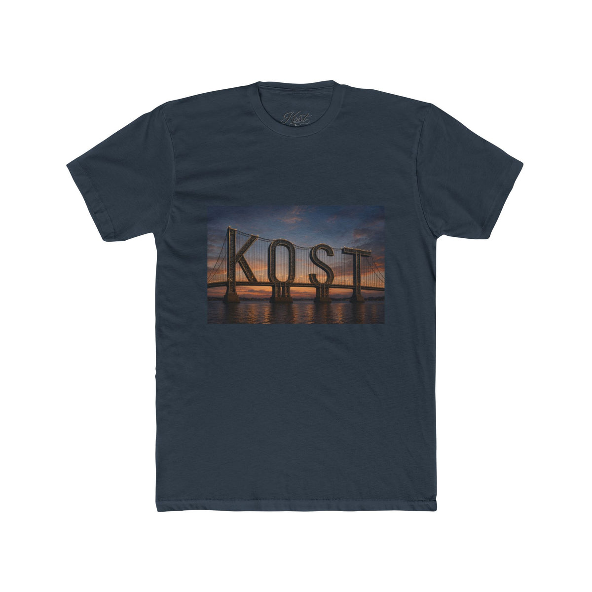 Kost Bridge Sunset Tee — Scenic Photo Graphic T-Shirt