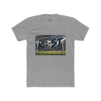 Soccer Goal Graphic Tee — “KOST” Ball in Net Cotton T‑Shirt