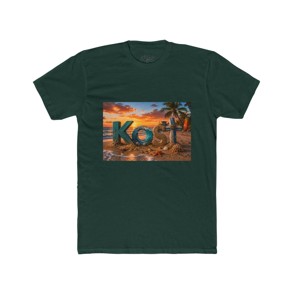 T-Shirt — 'Kost' Tropical Beach Sunset Graphic Tee