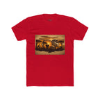 African Safari Sunset T-Shirt - Elephant & Acacia Silhouette Tee