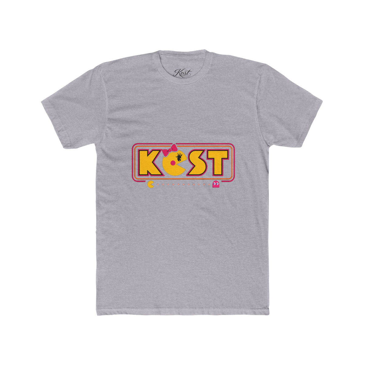 Retro Pac-Man Style "KOST" Graphic Tee — Vintage Arcade Gamer T-Shirt
