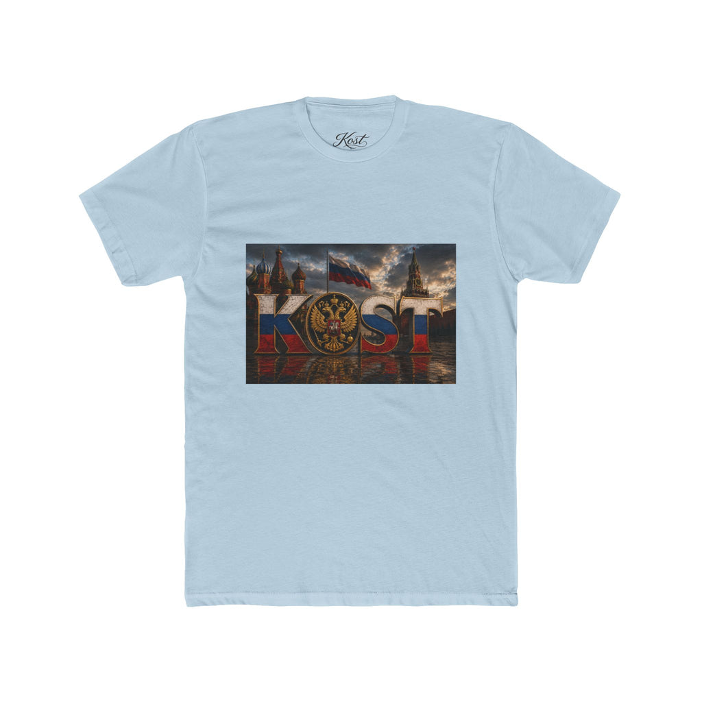 Russia Skyline Graphic Tee — Moscow Cityscape with Double-Headed Eagle