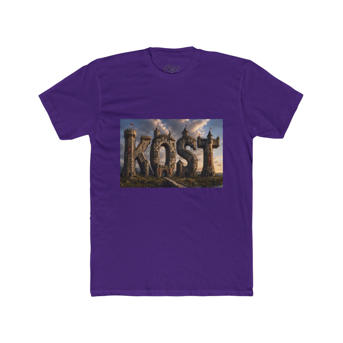 KOST Fantasy Stone Logo Tee — Epic Castle Adventure Graphic T-Shirt