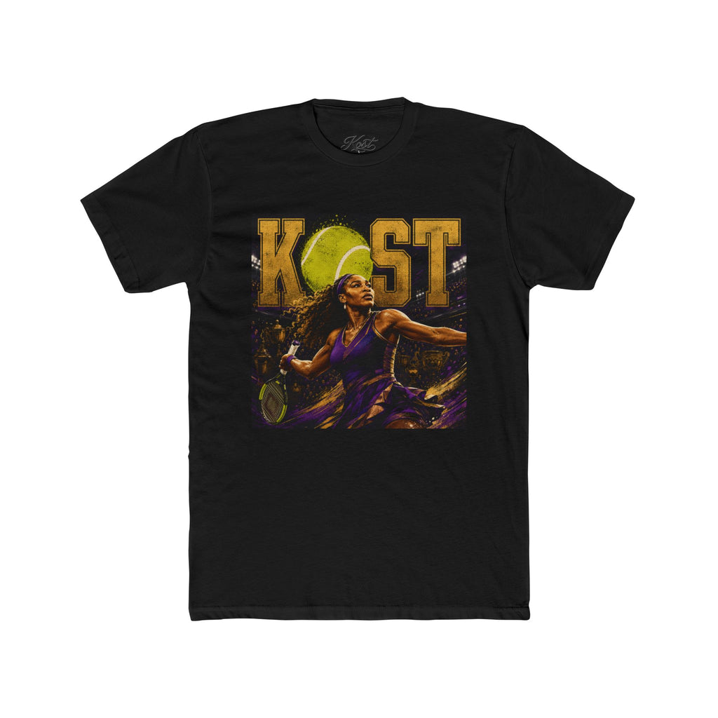 KOST Tennis Player Graphic Tee — Vintage Athlete Art Shirt