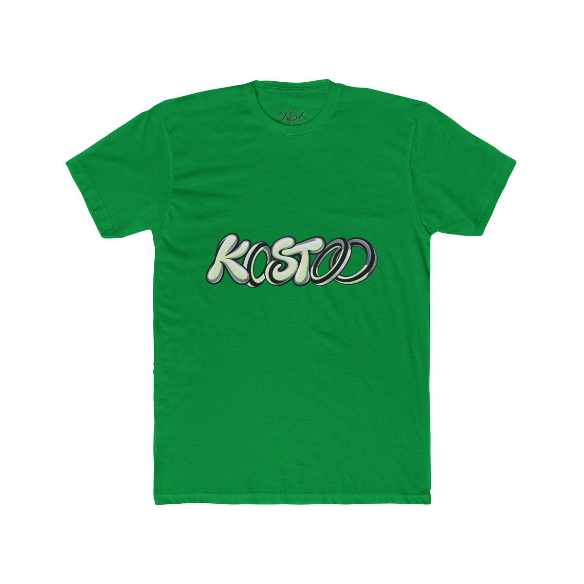 Graphic Tee — 'KOSTOD' Retro Bubble Letter Shirt