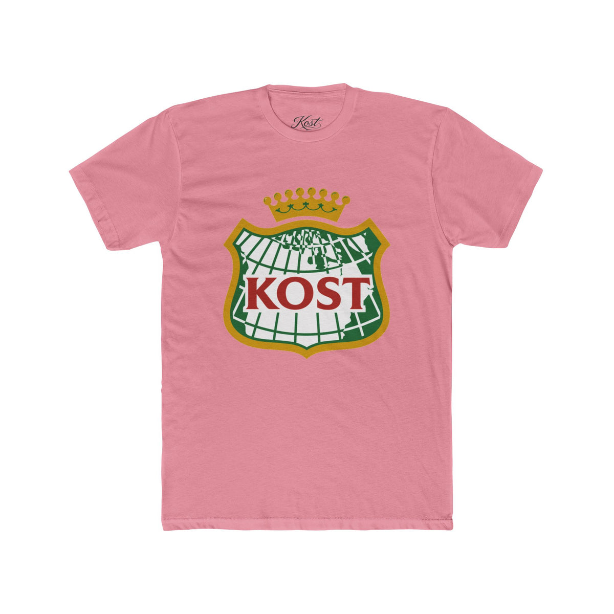 KOST Crest T‑Shirt — Vintage Crowned Globe Logo Tee