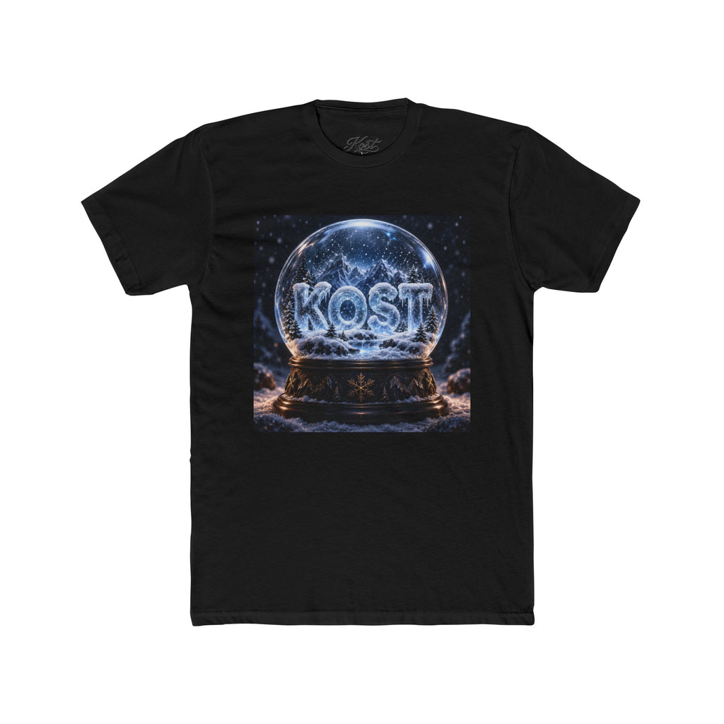 KOST Snow Globe Graphic Tee — Vintage Holiday Winter Scene T-Shirt