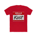 Hello My Name Is Kost T‑Shirt — Name Tag Graphic Tee