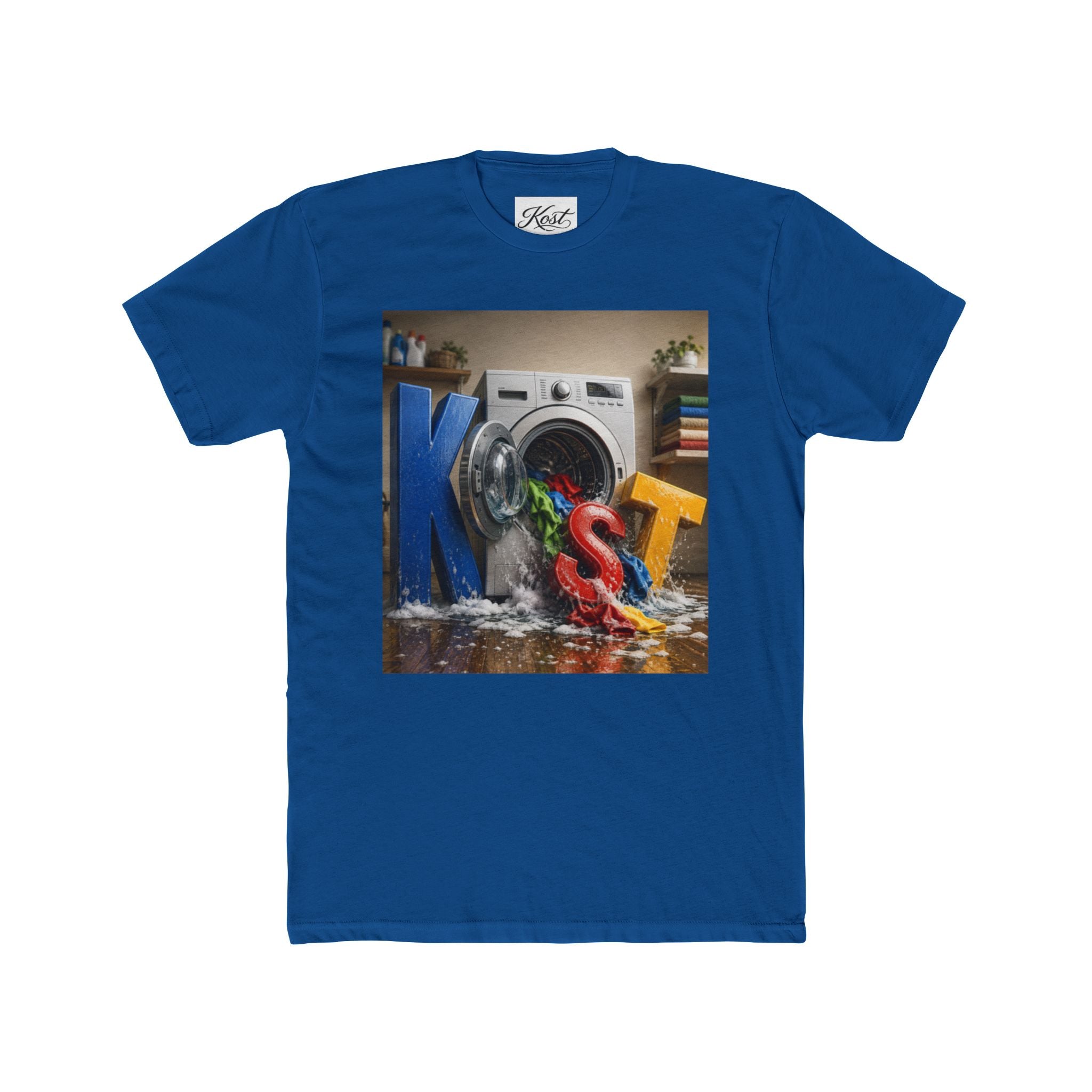 T‑Shirt — Colorful 'Lost Socks' Washing Machine Graphic Tee