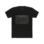 Vintage Black Washed 'KOST' Graphic Tee — Distressed Streetwear Cotton T-Shirt