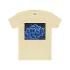 Cloud Glow T‑Shirt — 'KOST' Neon Blue Cloud Graphic Tee