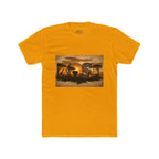 African Safari Sunset T-Shirt - Elephant & Acacia Silhouette Tee