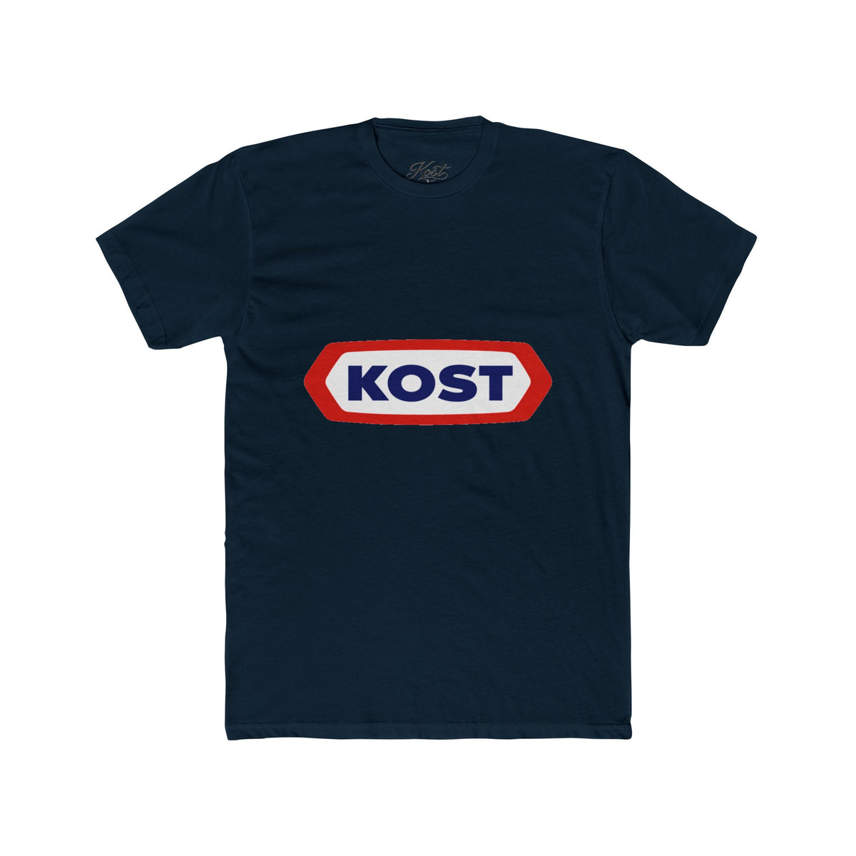 KOST Logo Tee — Retro Red & Blue Graphic T-Shirt