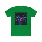 KOSY Neon Geometric Graphic T-Shirt