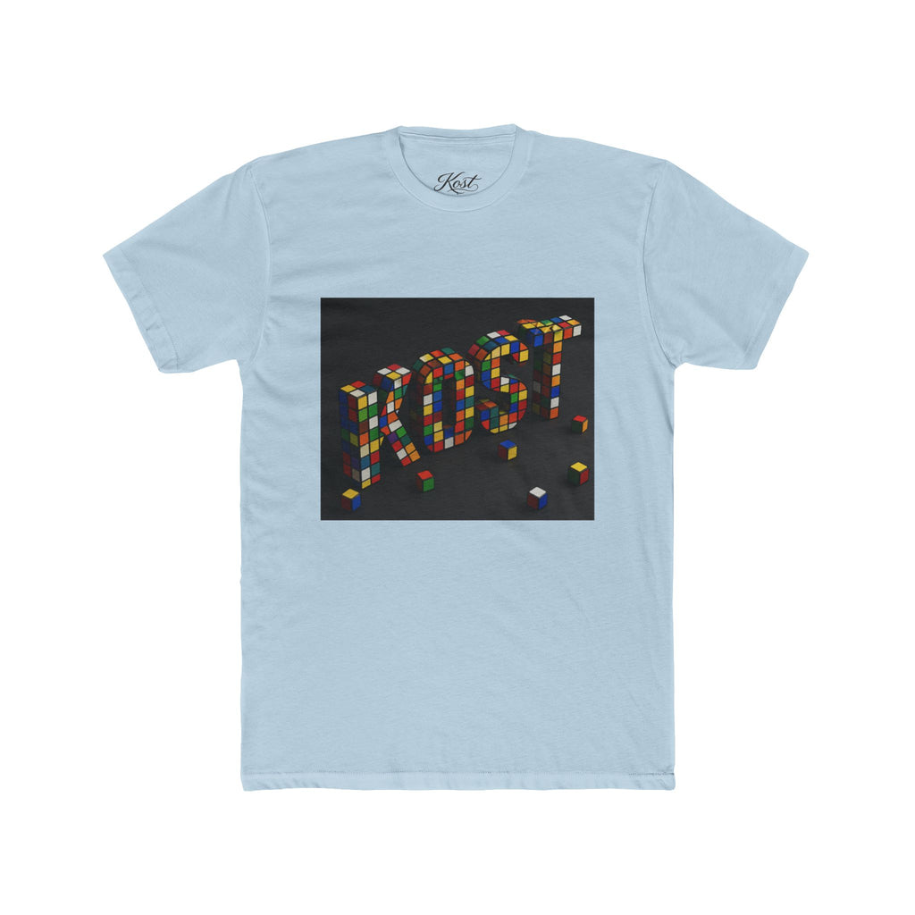 LOST Rubik Block Graphic Tee — Retro Puzzle Typography T‑Shirt