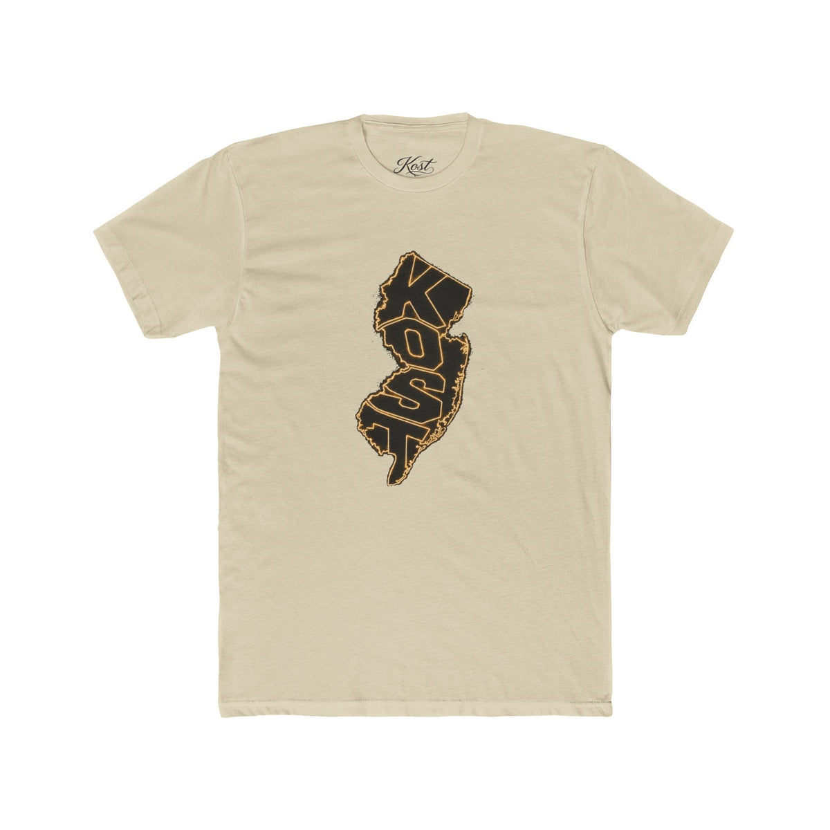 New Jersey Outline T-Shirt with 'KOP' Lettering – State Pride Tee