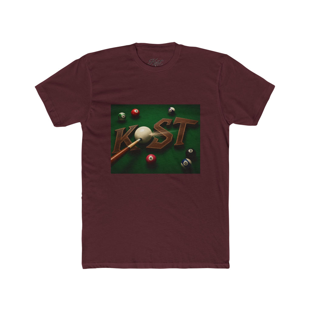 Billiards Pool Table Graphic Tee — 'KIST' 3D Cue Ball Design