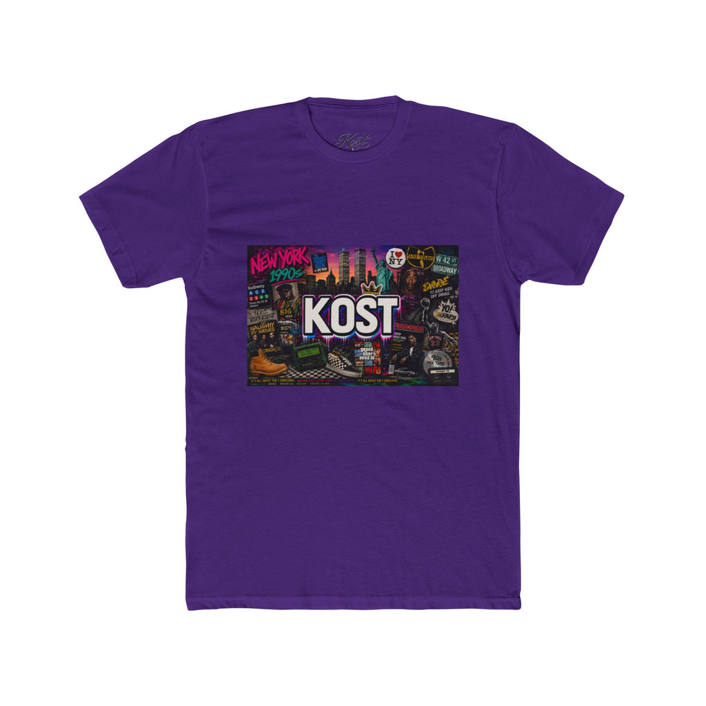 KOST Retro Cityscape Tee — New York Neon Graphic Crew Shirt