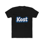 Kost Retro Bubble Logo Tee — White Cotton Crewneck