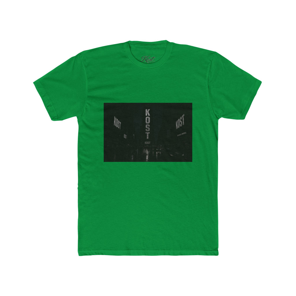 KOST Neon Sign Photo Tee — Vintage Urban Night Streetwear T-Shirt
