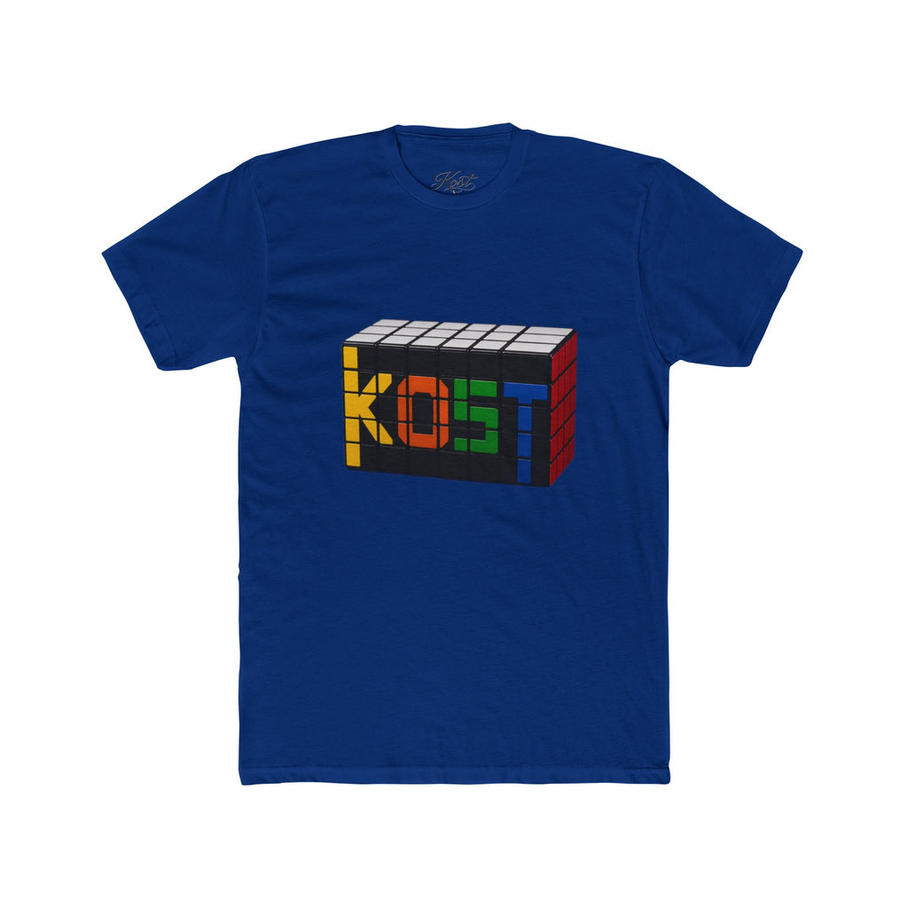 Rubik-Inspired 'KOST' Cube Tee — Retro Puzzle Gamer T-Shirt