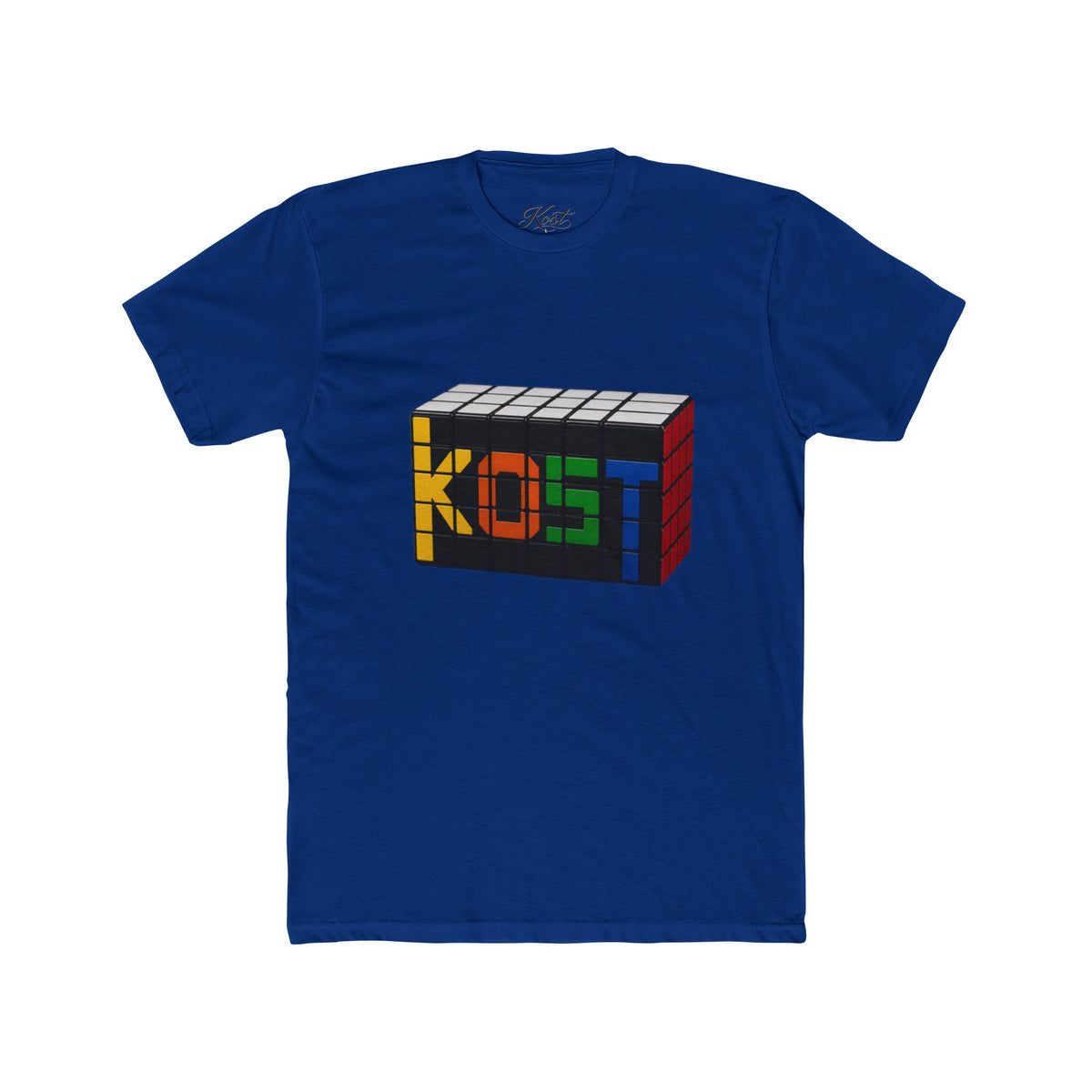 Rubik-Inspired 'KOST' Cube Tee — Retro Puzzle Gamer T-Shirt