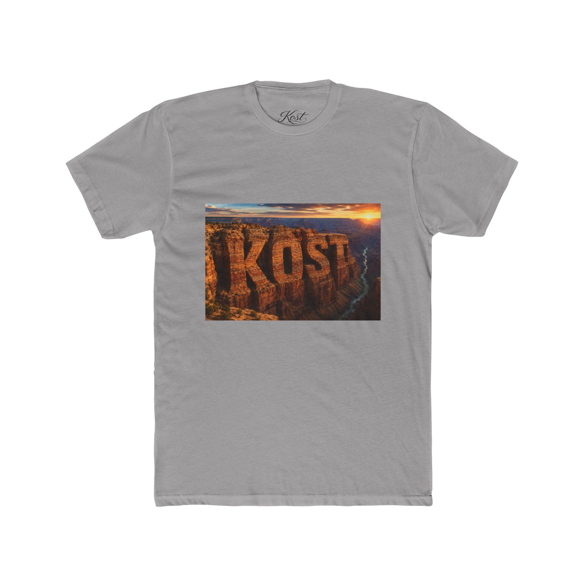 KOST Canyon Landscape Tee — Scenic Sunset Photo Graphic T-Shirt