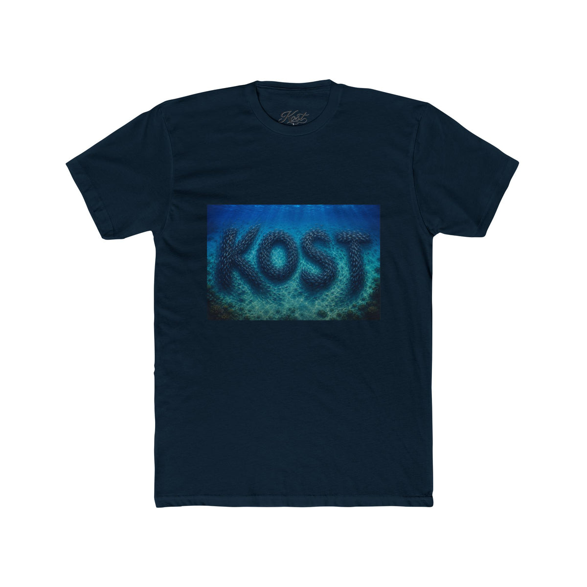 KOST Blue Abstract Graphic T-Shirt