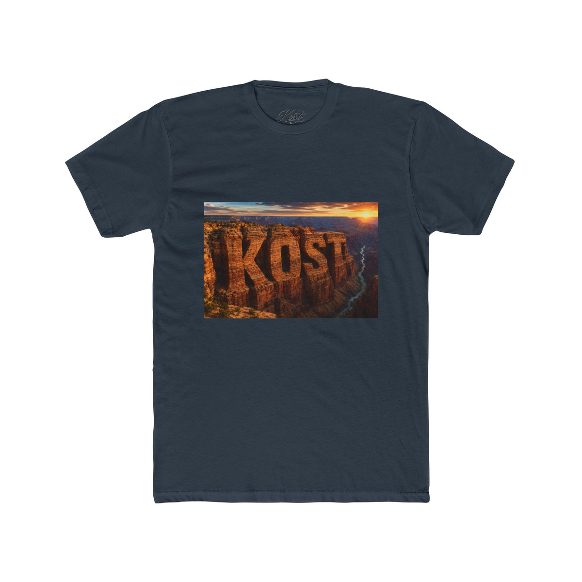 KOST Canyon Landscape Tee — Scenic Sunset Photo Graphic T-Shirt