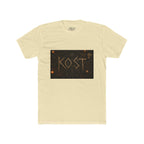 KÖST Rustic Firebrand Tee — Vintage Burned Lettering Graphic T-Shirt